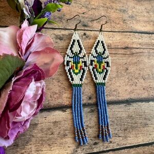Beetles Beaded Earring